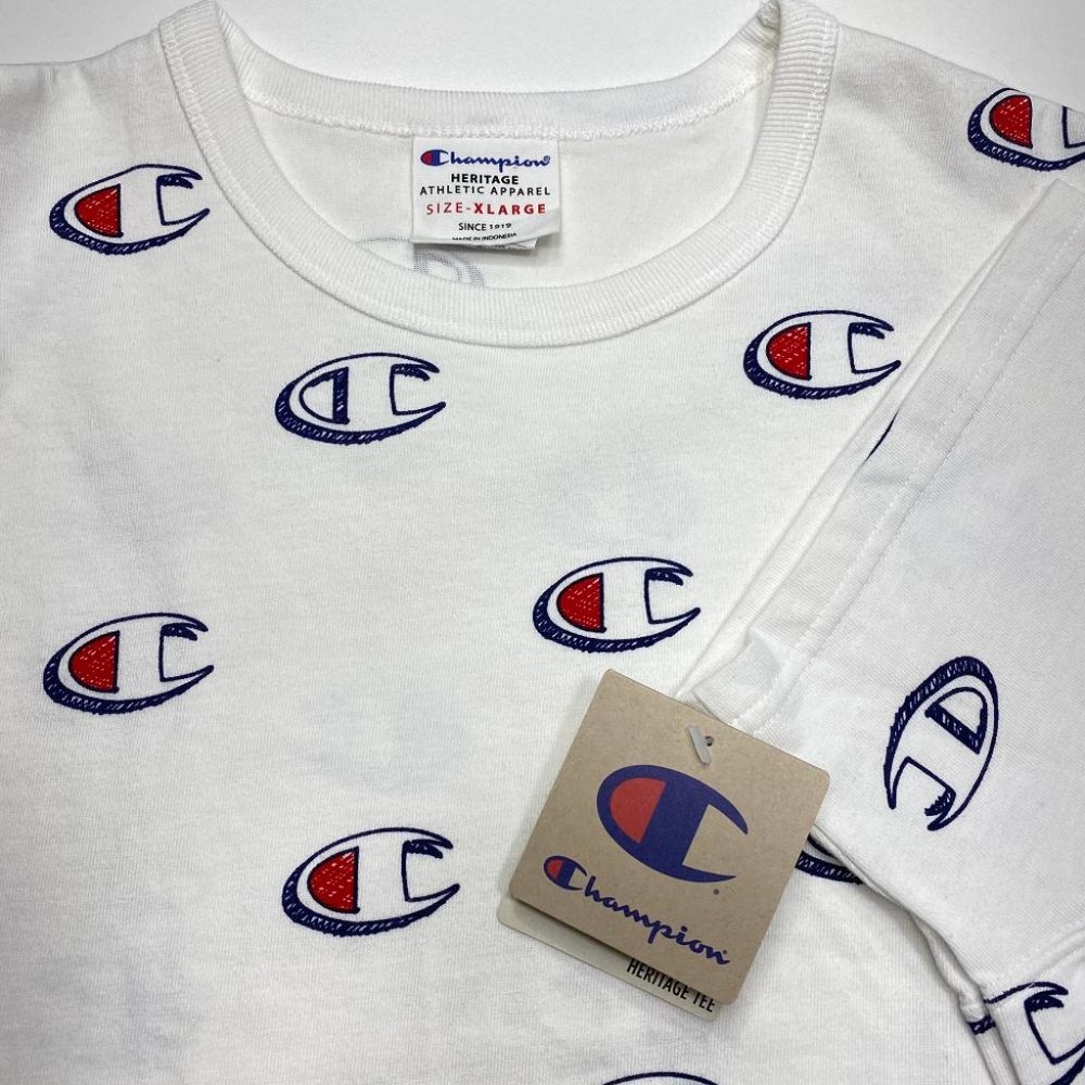 Champion Heritage All Over Print T Shirt - Picture 3 of 3